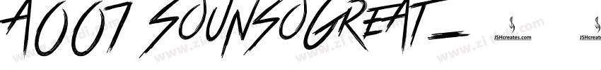 A007 SounsoGreat字体转换